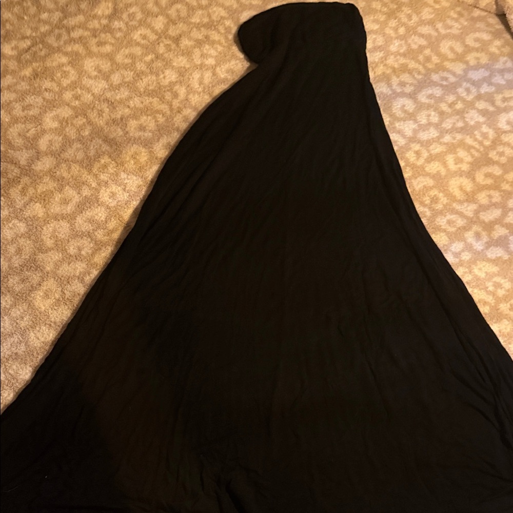 Elegant Black folded dress